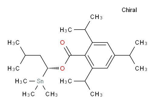 (R)-3-methyl-1-(trimethylstannyl)butyl 2,4,6-triisopropylbenzoate