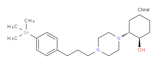 (1R,2R)-2-(4-(3-(4-(trimethylstannyl)phenyl)propyl)piperazin-1-yl)cyclohexanol
