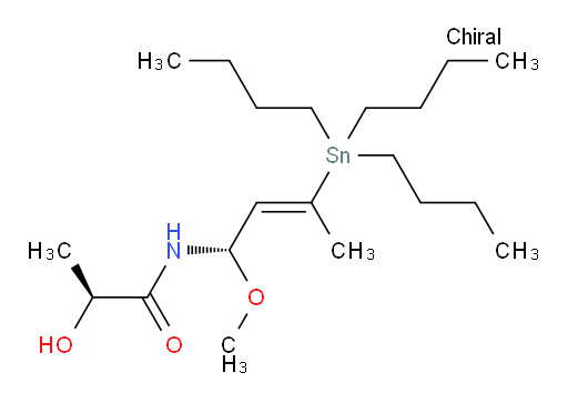 (S)-2-hydroxy-N-((S,E)-1-methoxy-3-(tributylstannyl)but-2-en-1-yl)propanamide