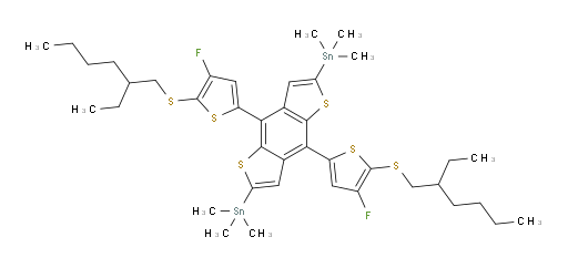 (4,8-bis(5-((2-ethylhexyl)thio)-4-fluorothiophen-2-yl)benzo[1,2-b:4,5-b']dithiophene-2,6-diyl)bis(trimethylstannane)