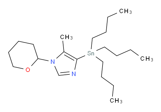 5-methyl-1-(tetrahydro-2H-pyran-2-yl)-4-(tributylstannyl)-1H-imidazole