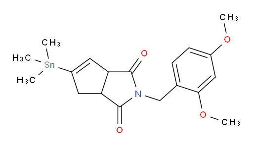 2-(2,4-dimethoxybenzyl)-5-(trimethylstannyl)-6,6a-dihydrocyclopenta[c]pyrrole-1,3(2H,3aH)-dione