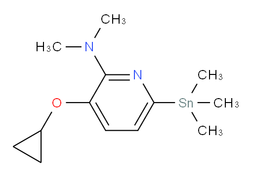 3-cyclopropoxy-N,N-dimethyl-6-(trimethylstannyl)pyridin-2-amine