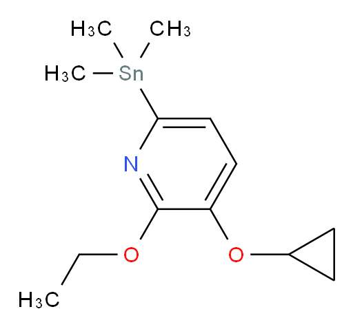 3-cyclopropoxy-2-ethoxy-6-(trimethylstannyl)pyridine