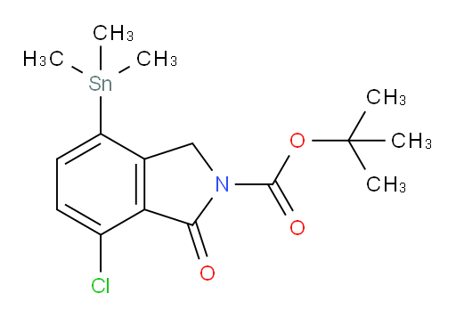 tert-butyl 7-chloro-1-oxo-4-(trimethylstannyl)isoindoline-2-carboxylate