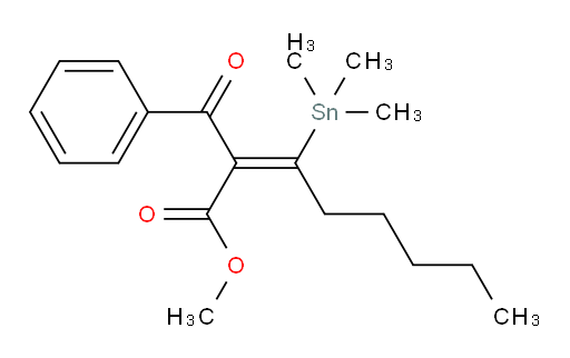 (E)-methyl 2-benzoyl-3-(trimethylstannyl)oct-2-enoate