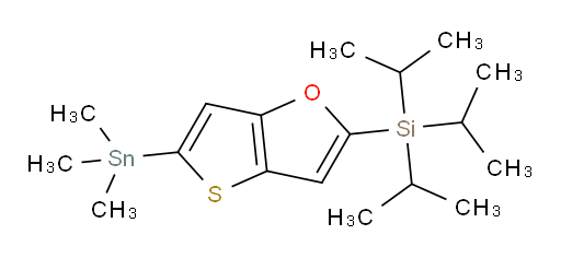 triisopropyl(5-(trimethylstannyl)thieno[3,2-b]furan-2-yl)silane