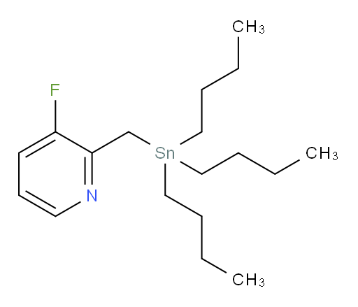 3-fluoro-2-((tributylstannyl)methyl)pyridine