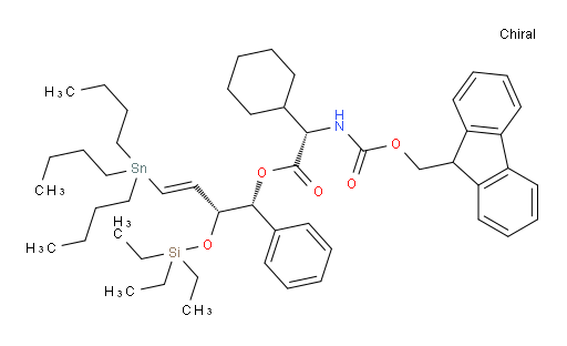 (S)-(1R,2R,E)-1-phenyl-4-(tributylstannyl)-2-((triethylsilyl)oxy)but-3-en-1-yl 2-((((9H-fluoren-9-yl)methoxy)carbonyl)amino)-2-cyclohexylacetate