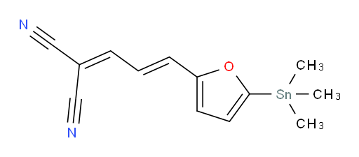 (E)-2-(3-(5-(trimethylstannyl)furan-2-yl)allylidene)malononitrile