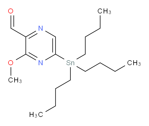 3-methoxy-5-(tributylstannyl)pyrazine-2-carbaldehyde