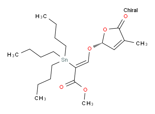 (R,Z)-methyl 3-((4-methyl-5-oxo-2,5-dihydrofuran-2-yl)oxy)-2-(tributylstannyl)acrylate