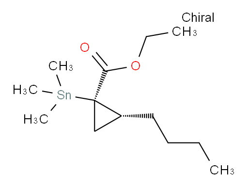 (1R,2R)-ethyl 2-butyl-1-(trimethylstannyl)cyclopropanecarboxylate