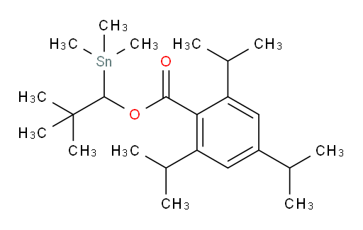 2,2-dimethyl-1-(trimethylstannyl)propyl 2,4,6-triisopropylbenzoate