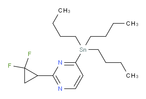 2-(2,2-difluorocyclopropyl)-4-(tributylstannyl)pyrimidine