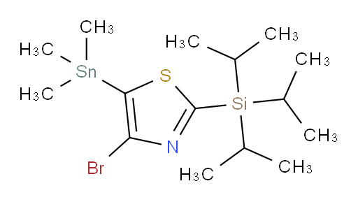 4-bromo-2-(triisopropylsilyl)-5-(trimethylstannyl)thiazole
