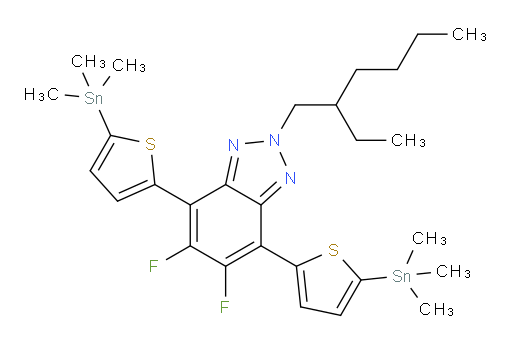 2-(2-ethylhexyl)-5,6-difluoro-4,7-bis(5-(trimethylstannyl)thiophen-2-yl)-2H-benzo[d][1,2,3]triazole