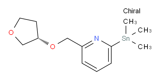 (S)-2-(((tetrahydrofuran-3-yl)oxy)methyl)-6-(trimethylstannyl)pyridine