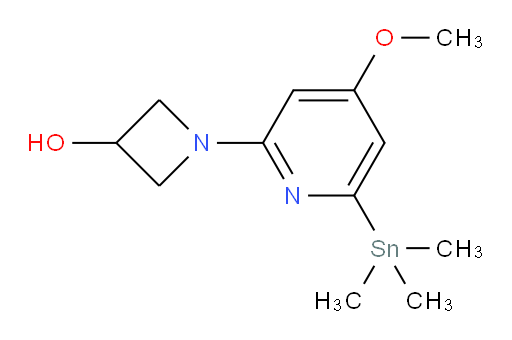 1-(4-methoxy-6-(trimethylstannyl)pyridin-2-yl)azetidin-3-ol
