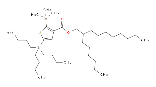 2-hexyldecyl 5-(tributylstannyl)-2-(trimethylsilyl)thiophene-3-carboxylate
