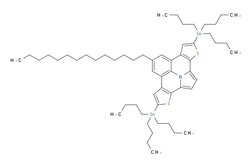 7-tetradecyl-4,10-bis(tributylstannyl)thieno[3',2':7,8]indolizino[6,5,4,3-ija]thieno[2,3-c]quinoline