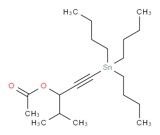 4-methyl-1-(tributylstannyl)pent-1-yn-3-yl acetate