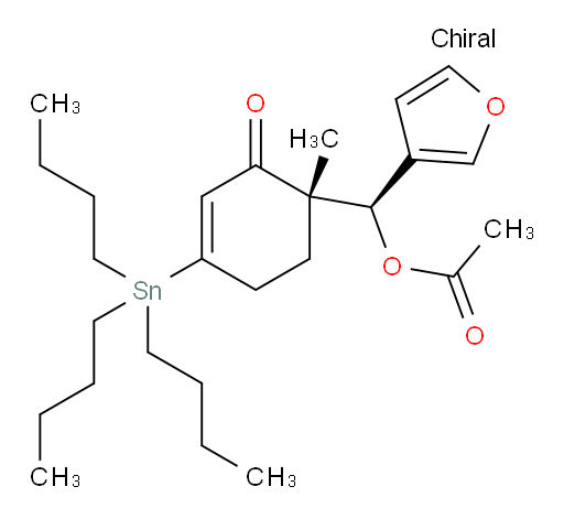 (R)-furan-3-yl((S)-1-methyl-2-oxo-4-(tributylstannyl)cyclohex-3-en-1-yl)methyl acetate