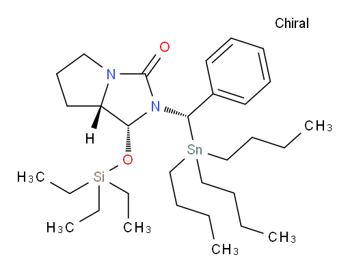 (1R,7aS)-2-((S)-phenyl(tributylstannyl)methyl)-1-((triethylsilyl)oxy)tetrahydro-1H-pyrrolo[1,2-c]imidazol-3(2H)-one