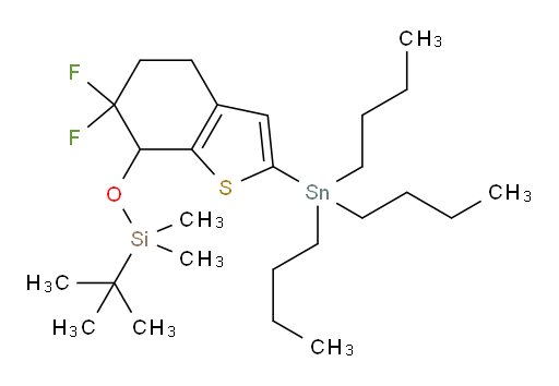 tert-butyl((6,6-difluoro-2-(tributylstannyl)-4,5,6,7-tetrahydrobenzo[b]thiophen-7-yl)oxy)dimethylsilane
