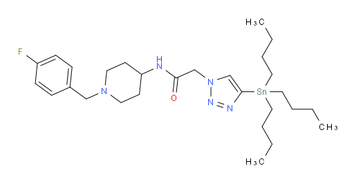 N-(1-(4-fluorobenzyl)piperidin-4-yl)-2-(4-(tributylstannyl)-1H-1,2,3-triazol-1-yl)acetamide