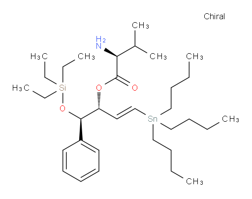 (S)-(1R,2R,E)-1-phenyl-4-(tributylstannyl)-1-((triethylsilyl)oxy)but-3-en-2-yl 2-amino-3-methylbutanoate