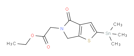 ethyl 2-(4-oxo-2-(trimethylstannyl)-4H-thieno[2,3-c]pyrrol-5(6H)-yl)acetate