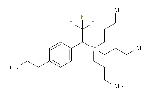 tributyl(2,2,2-trifluoro-1-(4-propylphenyl)ethyl)stannane