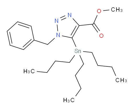 methyl 1-benzyl-5-(tributylstannyl)-1H-1,2,3-triazole-4-carboxylate
