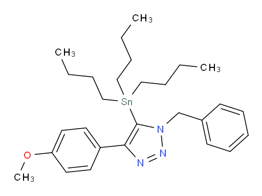 1-benzyl-4-(4-methoxyphenyl)-5-(tributylstannyl)-1H-1,2,3-triazole