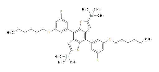(4,8-bis(3-fluoro-5-(hexylthio)phenyl)benzo[1,2-b:4,5-b']dithiophene-2,6-diyl)bis(trimethylstannane)