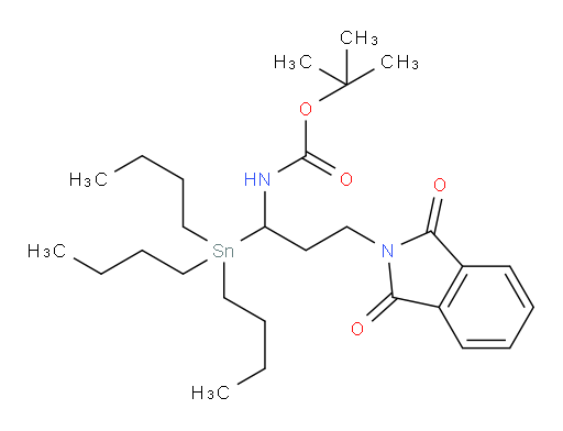 tert-butyl (3-(1,3-dioxoisoindolin-2-yl)-1-(tributylstannyl)propyl)carbamate