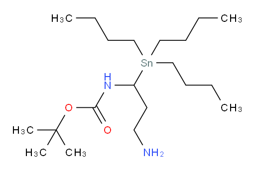 tert-butyl (3-amino-1-(tributylstannyl)propyl)carbamate