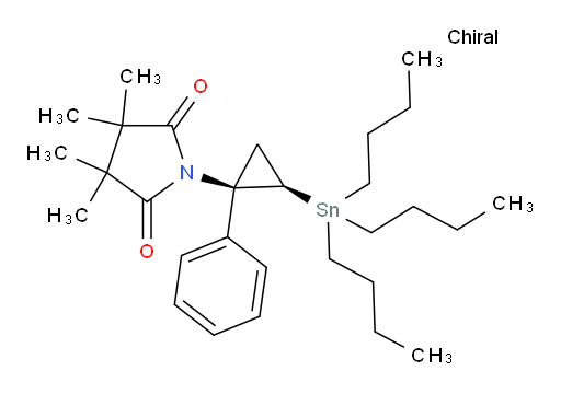 3,3,4,4-tetramethyl-1-((1R,2R)-1-phenyl-2-(tributylstannyl)cyclopropyl)pyrrolidine-2,5-dione