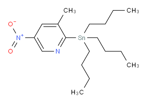 3-methyl-5-nitro-2-(tributylstannyl)pyridine