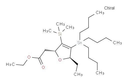 ethyl 2-((2R,5R)-5-ethyl-4-(tributylstannyl)-3-(trimethylsilyl)-2,5-dihydrofuran-2-yl)acetate
