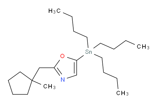 2-((1-methylcyclopentyl)methyl)-5-(tributylstannyl)oxazole