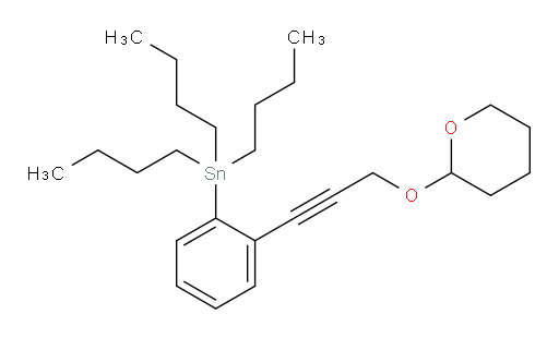 tributyl(2-(3-((tetrahydro-2H-pyran-2-yl)oxy)prop-1-yn-1-yl)phenyl)stannane