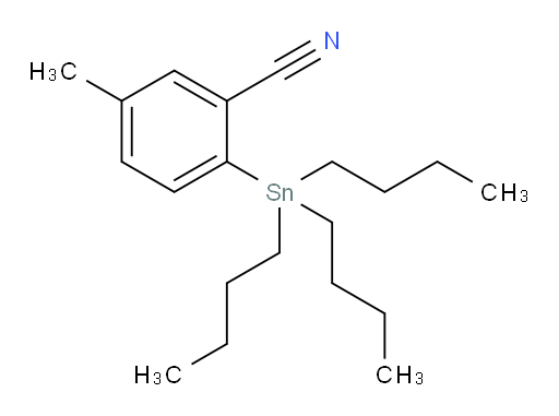 5-methyl-2-(tributylstannyl)benzonitrile