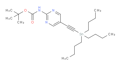tert-butyl (5-((tributylstannyl)ethynyl)pyrimidin-2-yl)carbamate