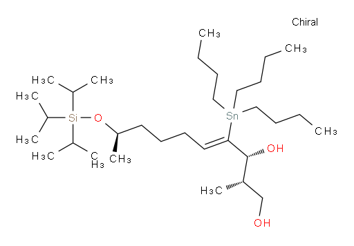 (2S,3R,9R,Z)-2-methyl-4-(tributylstannyl)-9-((triisopropylsilyl)oxy)dec-4-ene-1,3-diol