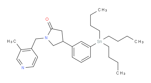 1-((3-methylpyridin-4-yl)methyl)-4-(3-(tributylstannyl)phenyl)pyrrolidin-2-one