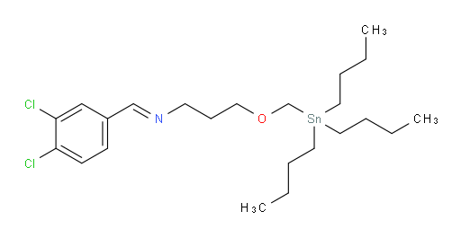 (E)-N-(3,4-dichlorobenzylidene)-3-((tributylstannyl)methoxy)propan-1-amine