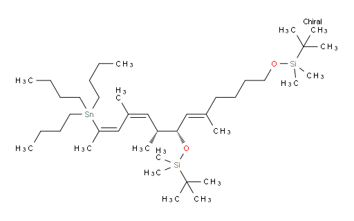 (R,E)-2,2,3,3,7,13,13,14,14-nonamethyl-5-((R,3Z,5Z)-4-methyl-6-(tributylstannyl)hepta-3,5-dien-2-yl)-4,12-dioxa-3,13-disilapentadec-6-ene