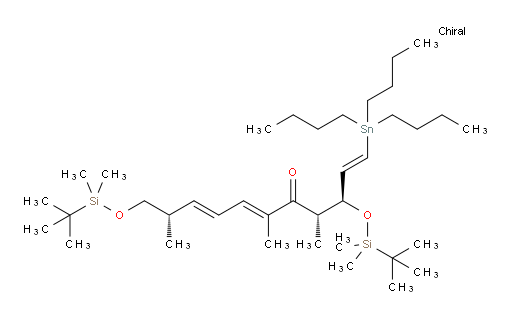 (5S,6S,8E,10E,12S)-2,2,3,3,6,8,12,15,15,16,16-undecamethyl-5-((E)-2-(tributylstannyl)vinyl)-4,14-dioxa-3,15-disilaheptadeca-8,10-dien-7-one